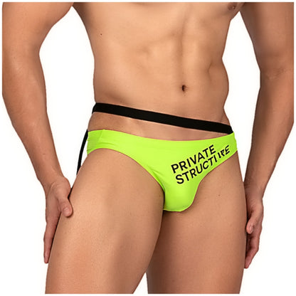Private Structure กางเกงว่ายนำ้ รุ่น Swimwear Bikini - Neon Lemon [4584]