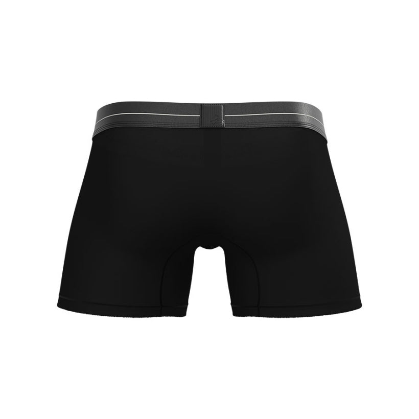 Private Structure กางเกงชั้นในชาย รุ่น Tencel Mid Waist Boxer Brief - Velvet Black [4381]