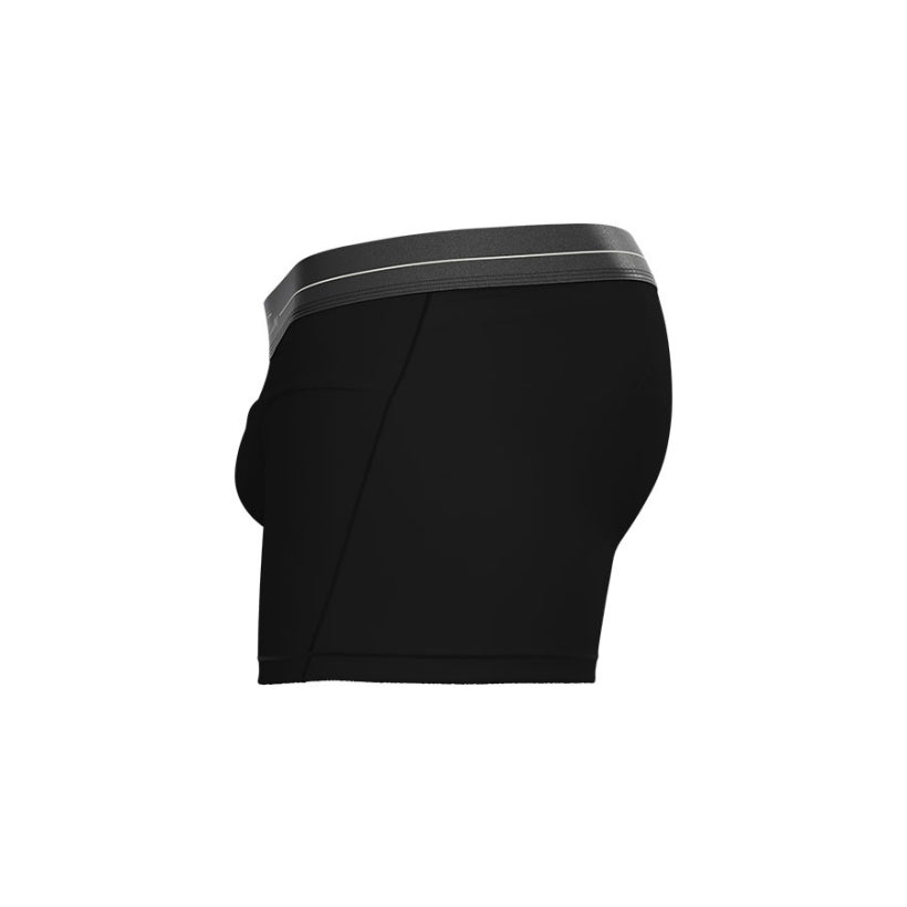 Private Structure กางเกงชั้นในชาย รุ่น Tencel Mid Waist Boxer Brief - Velvet Black [4381]