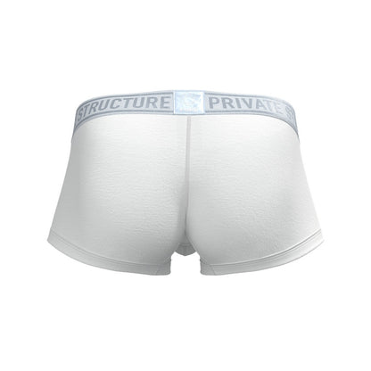 Private Structure กางเกงชั้นในชาย รุ่น PRD Mid Waist Trunk - Pure White [4386]