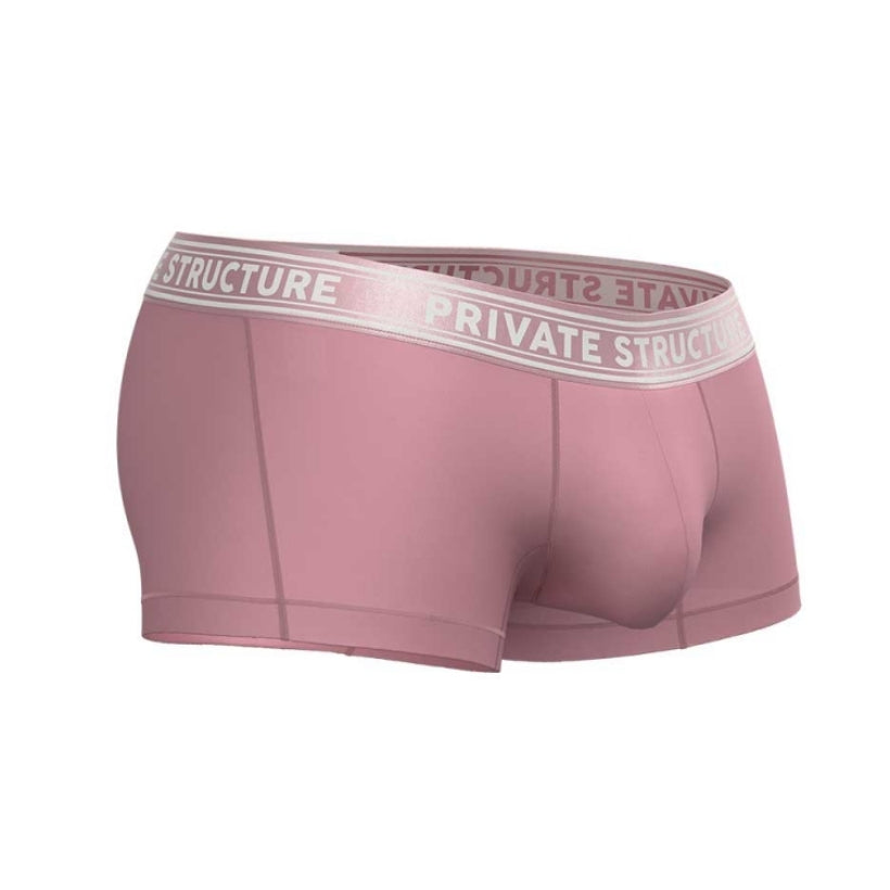 Private Structure กางเกงชั้นในชาย รุ่น Viscose From Bamboo Mid Waist Trunk - Smoke Red [4379]