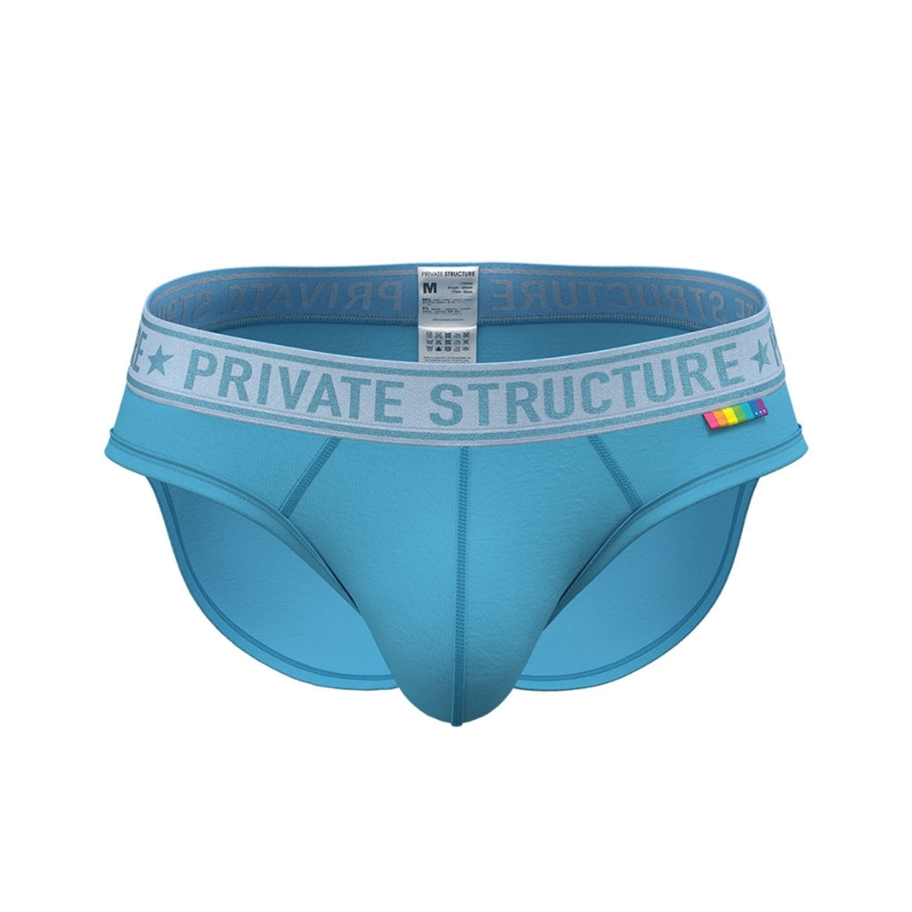 Private Structure กางเกงชั้นในชาย รุ่น PRD Mid Waist Mini Brief - Aquatic Blue [4385]
