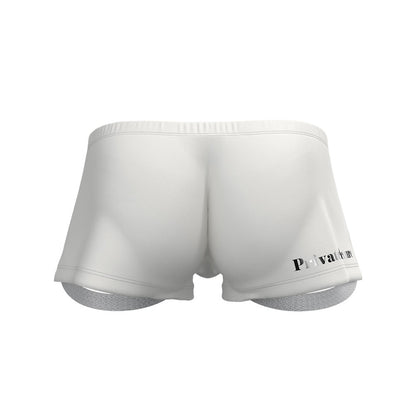 Private Structure กางเกงชั้นในชาย รุ่น Load My Mouth High Split Boxer (with Jockstrap) - White [4413]