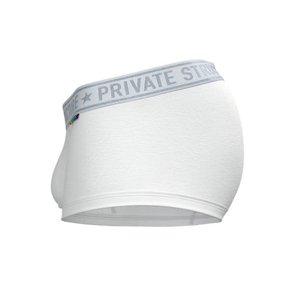Private Structure กางเกงชั้นในชาย รุ่น PRD Mid Waist Trunk - Pure White [4386]