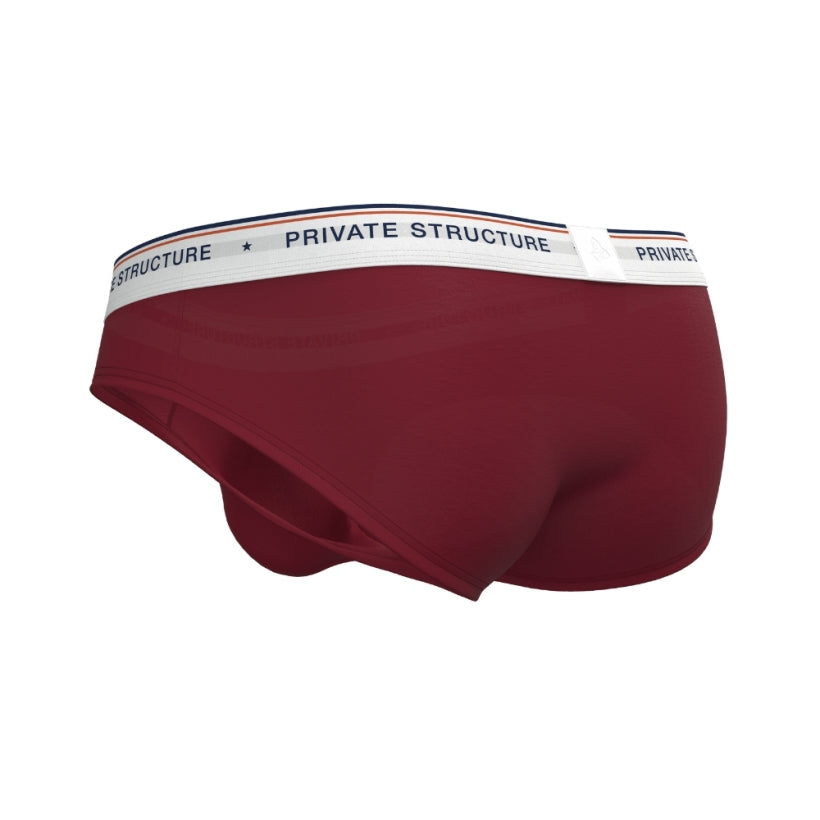 Private Structure กางเกงชั้นในชาย รุ่น CHUMM! Mid Waist Brief - Inferno Red [4630]