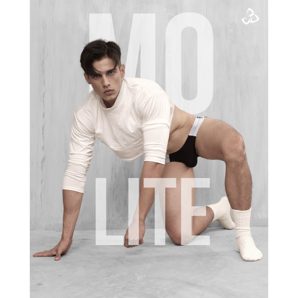 Private Structure กางเกงชั้นในชาย รุ่น MO-Lite Cutaway Brief - Aria Black [4571]