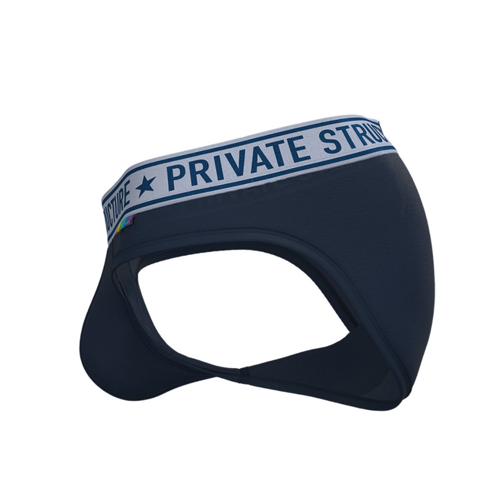 Private Structure กางเกงชั้นในชาย รุ่น PRD Mid Waist Mini Brief - Dark Navy [4385]