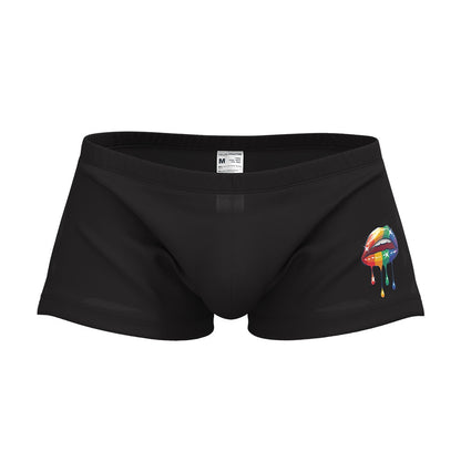 Private Structure กางเกงชั้นในชาย รุ่น Load My Mouth High Split Boxer (with Jockstrap) - Black [4413]