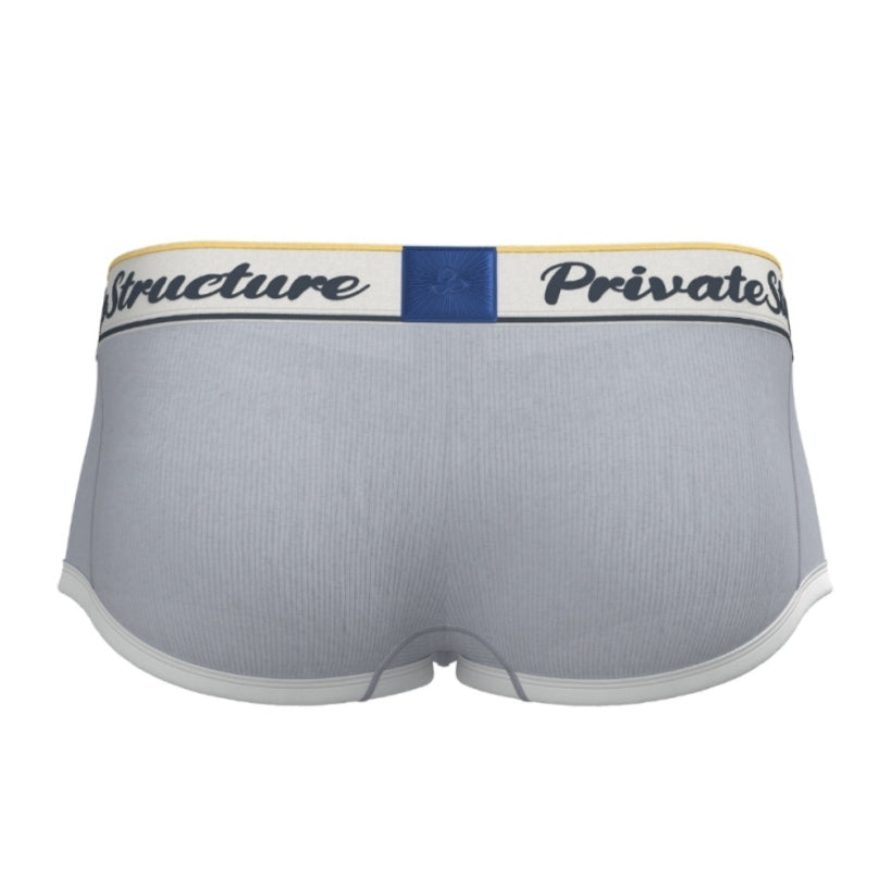 Private Structure กางเกงชั้นในชาย รุ่น Classic Mid Waist Trunk - Silvery Grey [4530]