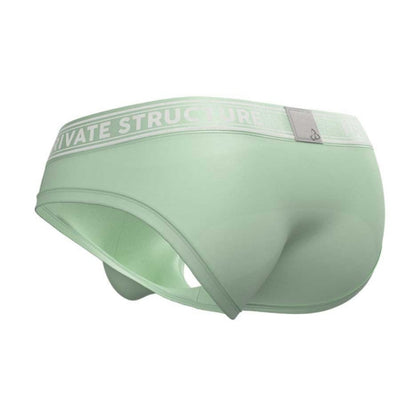 Private Structure กางเกงชั้นในชาย รุ่น Viscose From Bamboo Mid Waist Brief - Seacrest Green [4378]