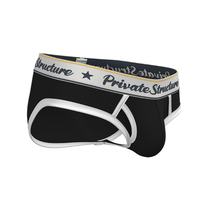 Private Structure กางเกงชั้นในชาย รุ่น Classic Mini Brief - Moonless Night Black [4529]