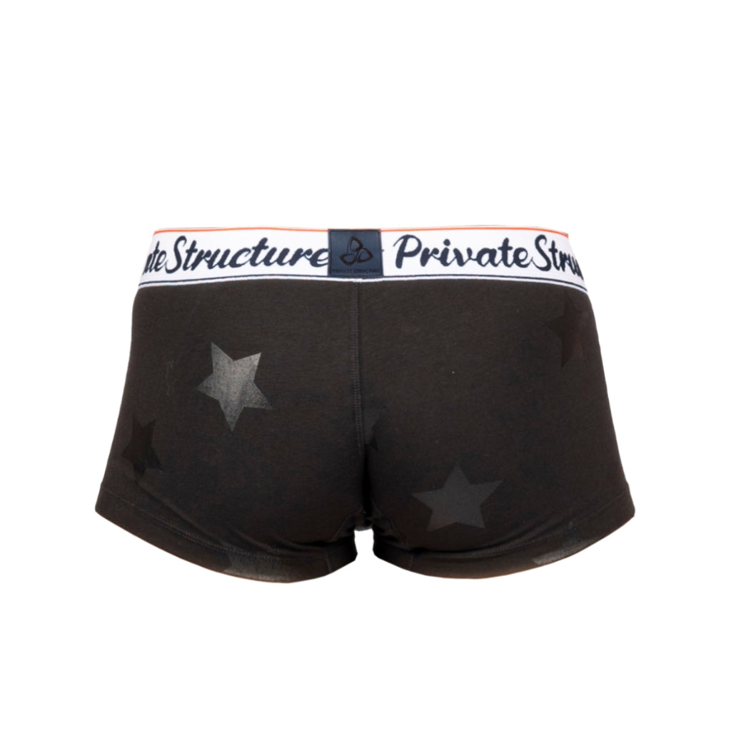 Private Structure กางเกงชั้นในชาย รุ่น  Classic Motif Trunk - Onyx Stars Black [4592]