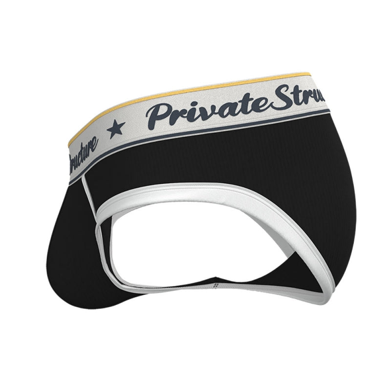 Private Structure กางเกงชั้นในชาย รุ่น Classic Mini Brief - Moonless Night Black [4529]