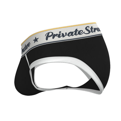 Private Structure กางเกงชั้นในชาย รุ่น Classic Mini Brief - Moonless Night Black [4529]