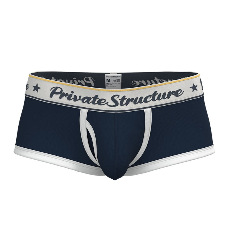 Private Structure กางเกงชั้นในชาย รุ่น  Classic Mid Waist Trunk - Ombre Navy Blue [4530]