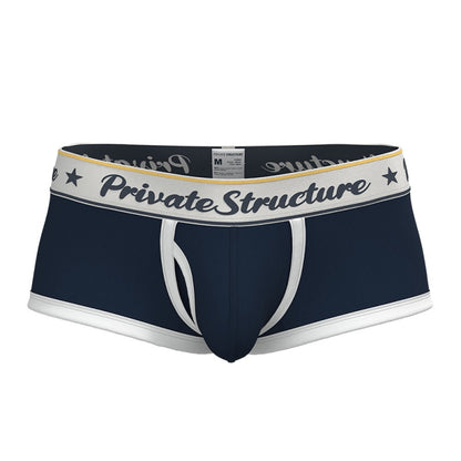Private Structure กางเกงชั้นในชาย รุ่น  Classic Mid Waist Trunk - Ombre Navy Blue [4530]