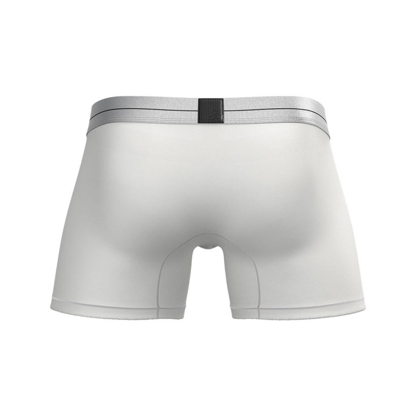 Private Structure กางเกงชั้นในชาย รุ่น Tencel Mid Waist Boxer Brief - Cotton White [4381]