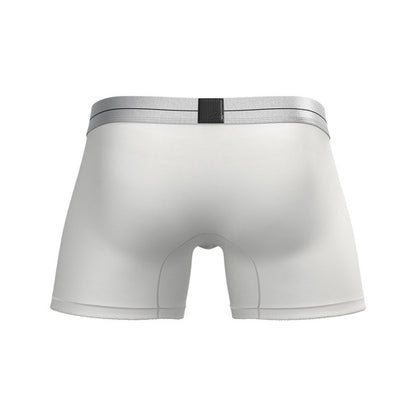 Private Structure กางเกงชั้นในชาย รุ่น Tencel Mid Waist Boxer Brief - Cotton White [4381]