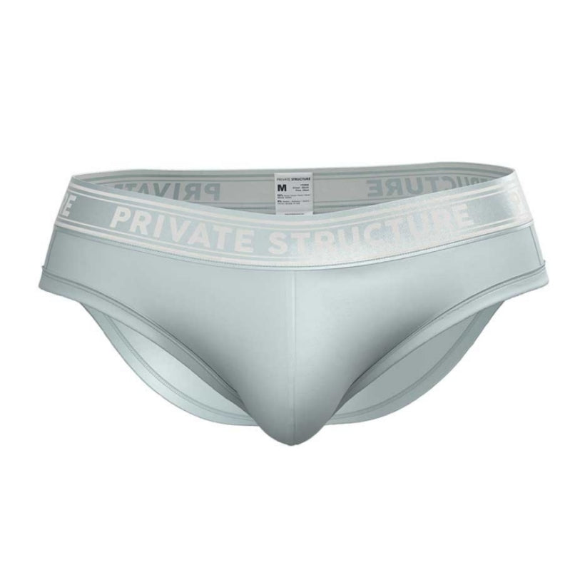 Private Structure กางเกงชั้นในชาย รุ่น Viscose From Bamboo Mid Waist Brief - Frost Blue [4378]
