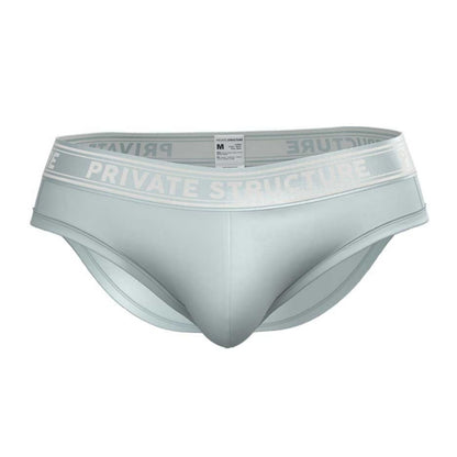 Private Structure กางเกงชั้นในชาย รุ่น Viscose From Bamboo Mid Waist Brief - Frost Blue [4378]
