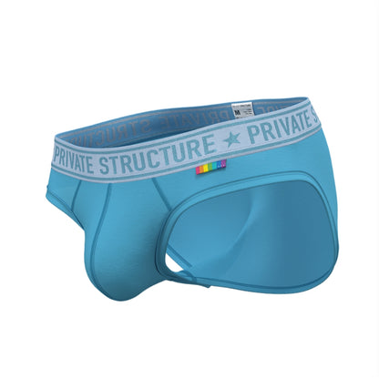 Private Structure กางเกงชั้นในชาย รุ่น PRD Mid Waist Mini Brief - Aquatic Blue [4385]