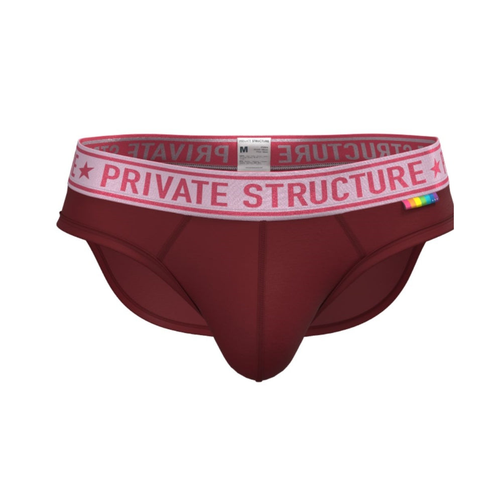 rivate Structure กางเกงชั้นในชาย รุ่น PRD Mid Waist Mini Brief - Crimson Red [4385]
