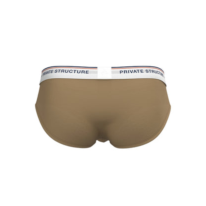 [SPECIAL OFFER] Private Structure กางเกงชั้นในชาย รุ่น  CHUMM! Mid Waist Brief - Soi Khaki [4630]