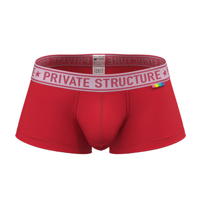 [SPECIAL OFFER] Private Structure กางเกงชั้นในชาย รุ่น PRD Mid Waist Trunk - Autumn Blaze Red [4386]