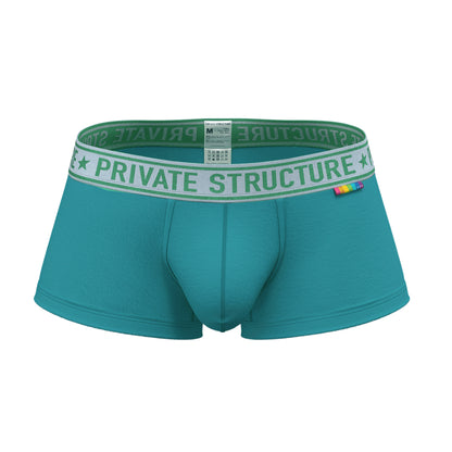 [SPECIAL OFFER] Private Structure กางเกงชั้นในชาย รุ่น PRD Mid Waist Trunk - Glacier Green [4386]