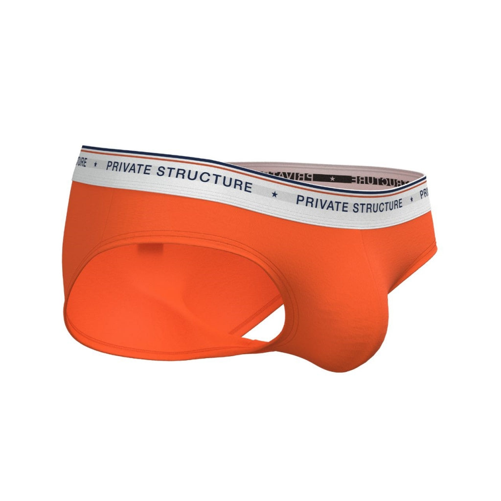 [SPECIAL PRICE] Private Structure กางเกงชั้นในชาย รุ่น  CHUMM! Mid Waist Brief - Framing Orange [4630]