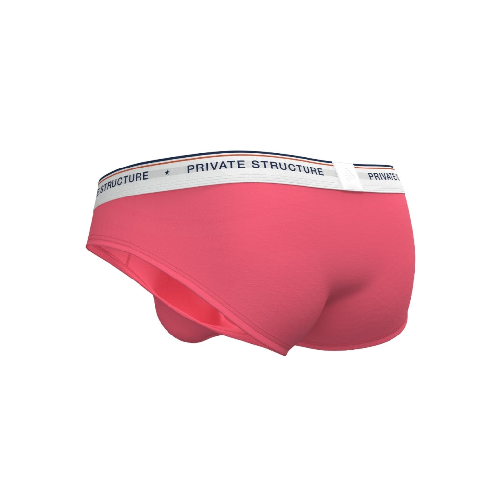 [SPECIAL PRICE] Private Structure กางเกงชั้นในชาย รุ่น  CHUMM! Mid Waist Brief - ฺBright Peach [4630]