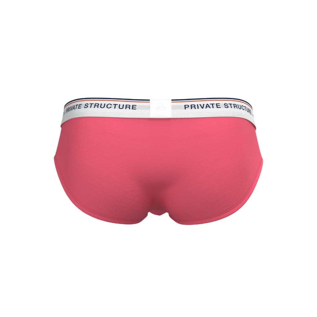 [SPECIAL PRICE] Private Structure กางเกงชั้นในชาย รุ่น  CHUMM! Mid Waist Brief - ฺBright Peach [4630]