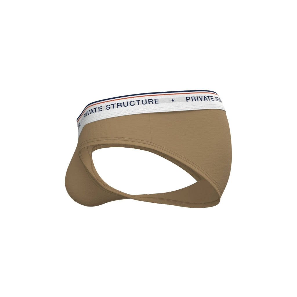 [SPECIAL OFFER] Private Structure กางเกงชั้นในชาย รุ่น  CHUMM! Mid Waist Brief - Soi Khaki [4630]