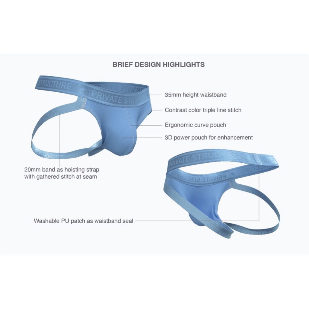 Private Structure กางเกงชั้นในชาย รุ่น Night Drifter Jockstrap – Terrance Green [4807]