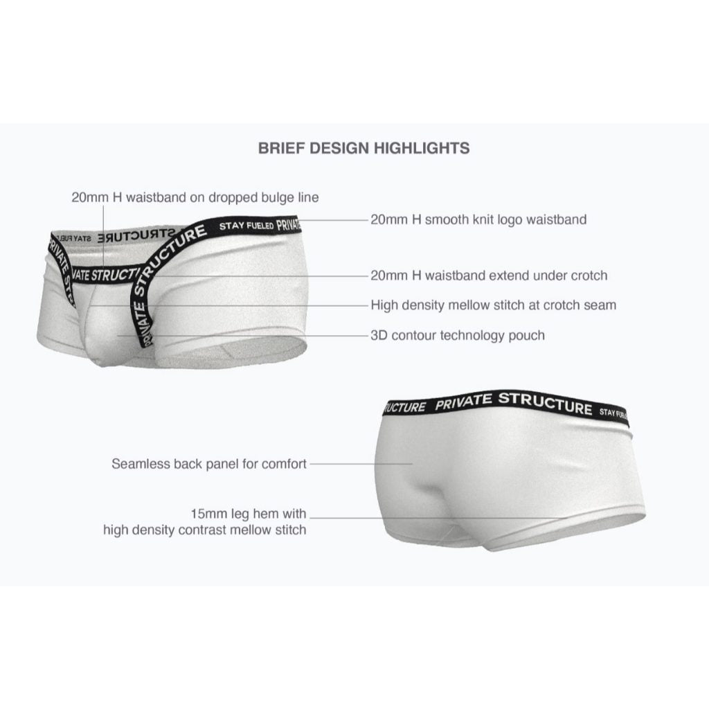 [NEW] Private Structure กางเกงชั้นในชาย รุ่น Essence Odyssey Fundoshi Trunk – Chalk White [4819]