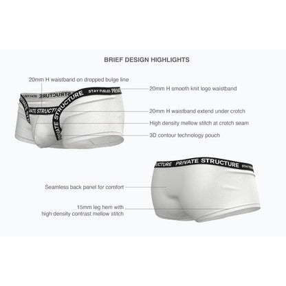 [NEW] Private Structure กางเกงชั้นในชาย รุ่น Essence Odyssey Fundoshi Trunk – Chalk White [4819]