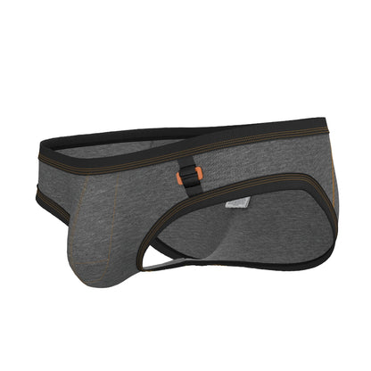 Private Structure กางเกงชั้นในชาย รุ่น BarnBoy Low Waist Mini Brief - Stone Washed Grey [4358]