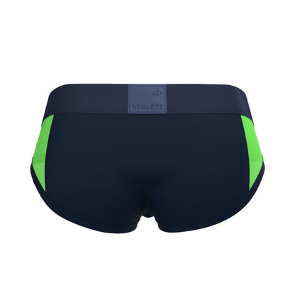 Private Structure กางเกงชั้นในชาย รุ่น Athlete Mid Waist Mini Brief - Navy [4642]
