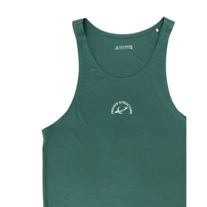 Private Structure เสื้อกล้ามออกกำลังกาย Easy Fit Jersey Tank – Forest Green [4709] / นายแบบอก 41" Size M