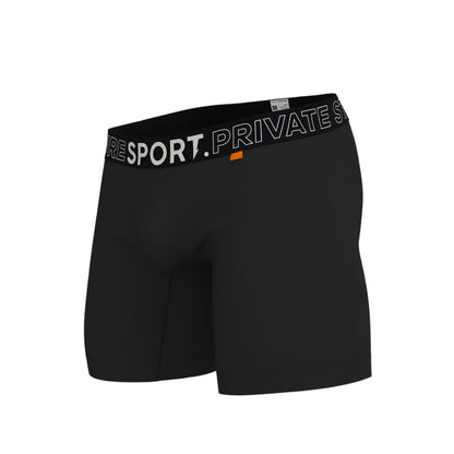 Private Structure กางเกงชั้นในชาย รุ่น PS Sport Anti-Bac Textile Mid Waist Boxer Brief - Black [4340]