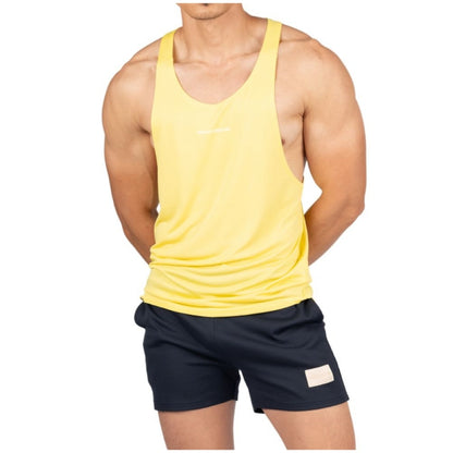 Private Structure เสื้อกล้ามออกกำลังกาย Easy Fit Tank – Sunny Yellow [4713] / นายแบบอก 41" Size M
