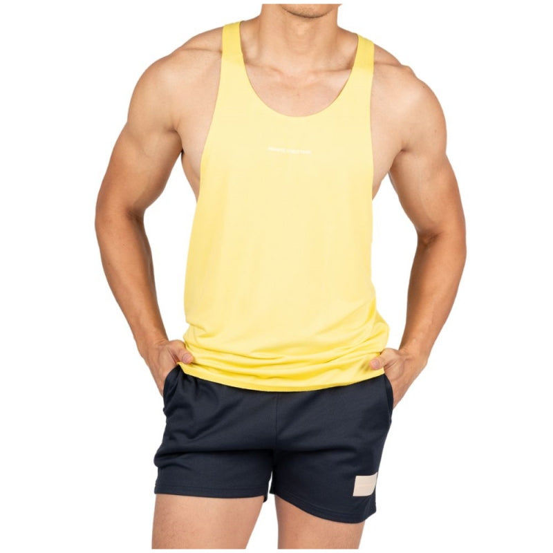 Private Structure เสื้อกล้ามออกกำลังกาย Easy Fit Tank – Sunny Yellow [4713] / นายแบบอก 41" Size M