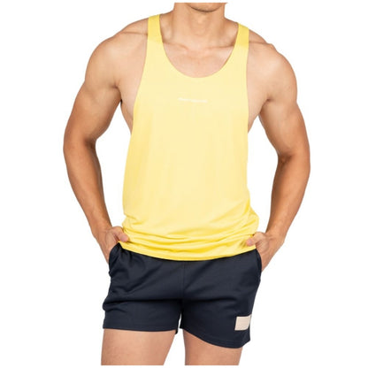 Private Structure เสื้อกล้ามออกกำลังกาย Easy Fit Tank – Sunny Yellow [4713] / นายแบบอก 41" Size M