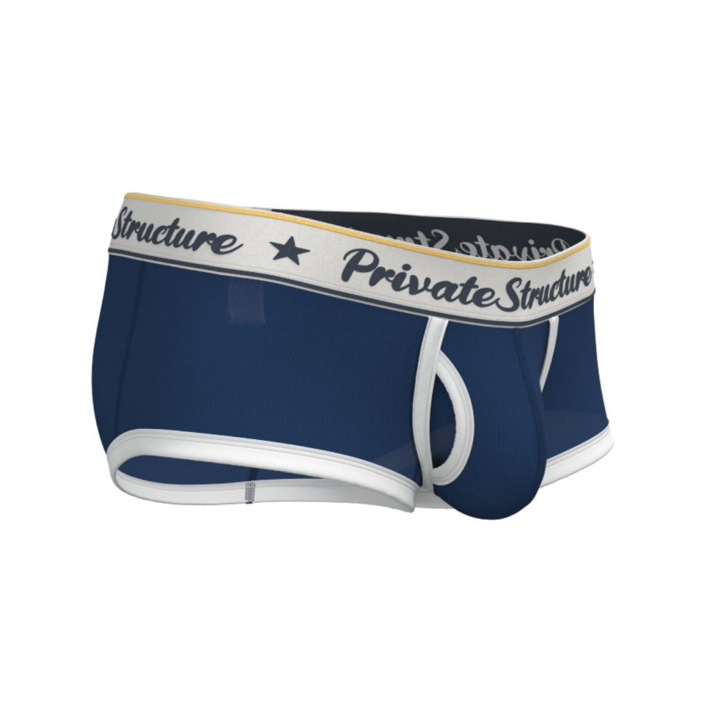 Private Structure กางเกงชั้นในชาย รุ่น  Classic Mid Waist Trunk - Ombre Navy Blue [4530]
