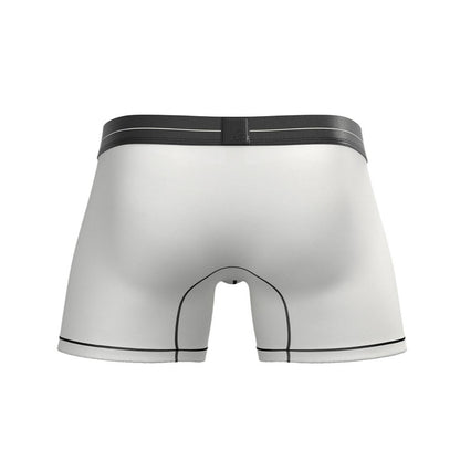 Private Structure กางเกงชั้นในชาย รุ่น Tencel Mid Waist Boxer Brief - Black Mix Cotton White [4381]