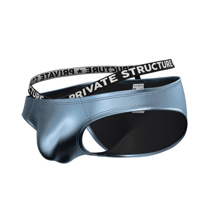 Private Structure กางเกงชั้นในชาย รุ่น Alpha Sins - Metallic Low Waist Bikini - Blue Aurora [4452]