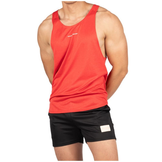 Private Structure เสื้อกล้ามออกกำลังกาย Easy Fit Tank – Flag Red [4713] / นายแบบอก 41" Size M