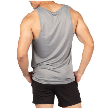 Private Structure เสื้อกล้ามออกกำลังกาย Flashy Tank – Steel Grey [4715] / นายแบบอก 41" Size M