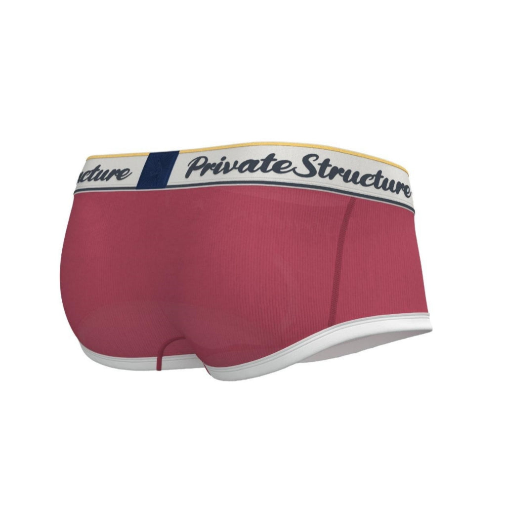 Private Structure กางเกงชั้นในชาย รุ่น Classic Mid Waist Trunk - Rounge Red [4530]