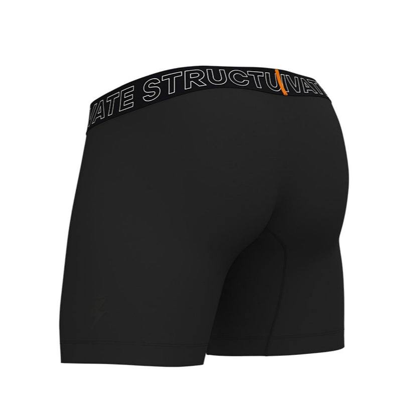 Private Structure กางเกงชั้นในชาย รุ่น PS Sport Anti-Bac Textile Mid Waist Boxer Brief - Black [4340]